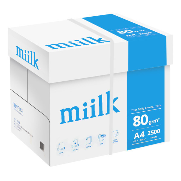 밀크 A4 복사용지(A4용지) 80g 2500매 1BOX _스타배송