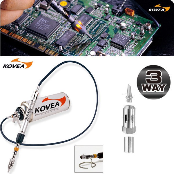 KOVEA 호스 펜 가스토치 (정밀작업용토치/열풍/가스인두 3가지기능) 납땜 인두기