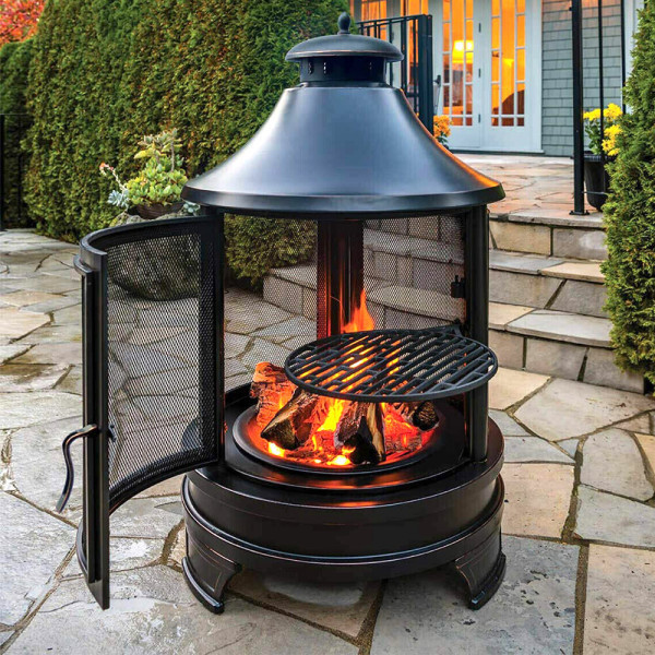 카나모 쿠킹화로 화목난로 장작 화로대 불멍 캠핑 야외용 화로 야외 화목 난로