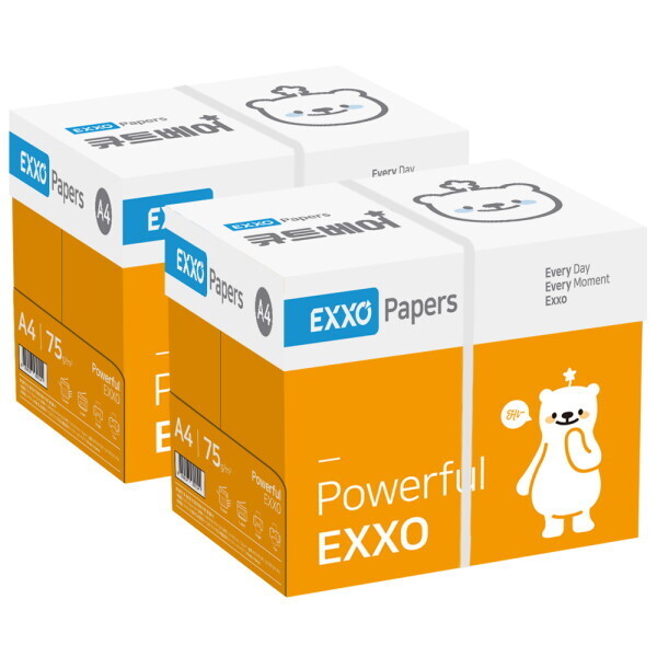 엑소 큐트베어 A4 복사용지(A4용지) 75g 2BOX(5000매) G
