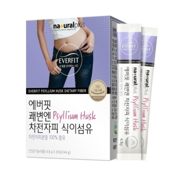 에버핏 쾌변엔 100% 차전자피 식이섬유 30포 x 1박스